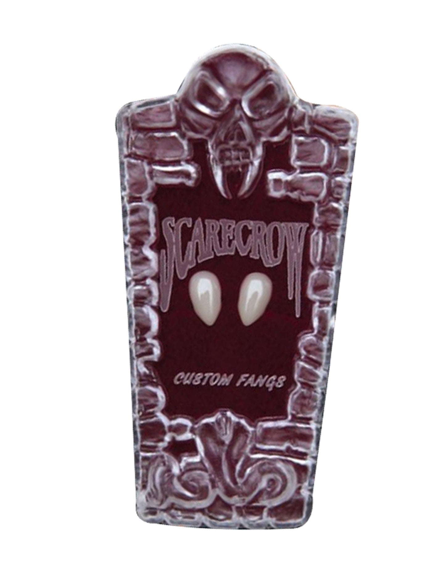 Bílé upíří špičaté zuby na Halloween pro dospělé