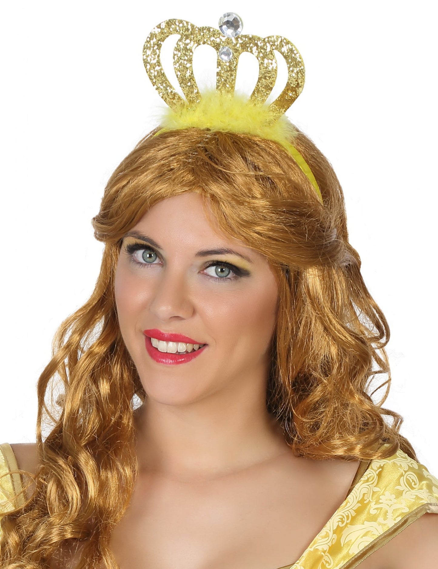 Zlatá princeznovská tiara pro dospělé