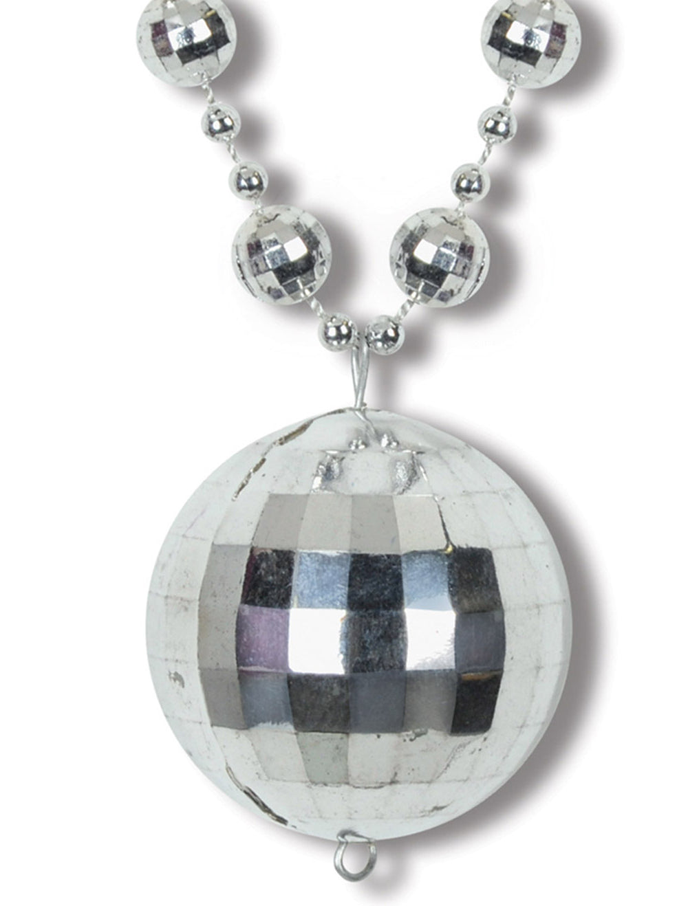 Stříbrný náhrdelník s disko koulí