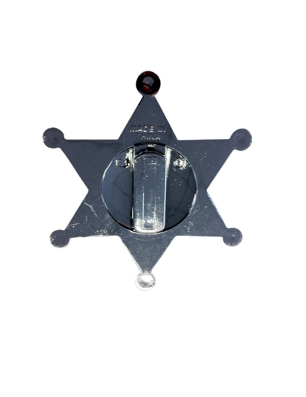 Stříbrná šerifova hvězda 7,5 cm