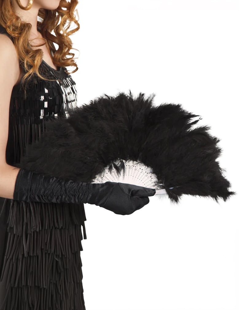 Černý peříček 25 cm