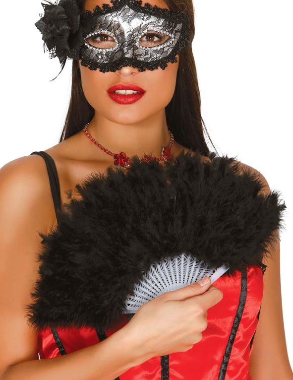 Černý peříček 25 cm