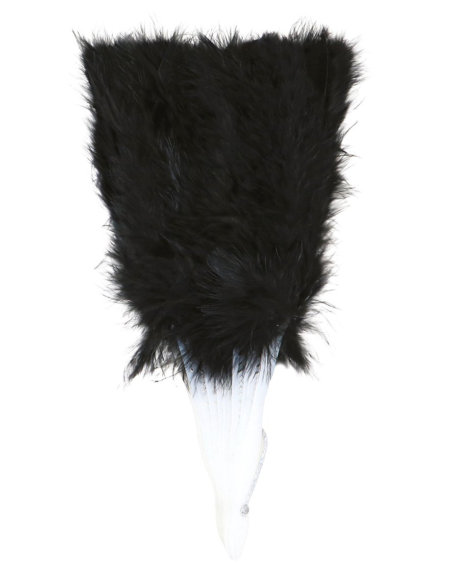 Černý peříček 25 cm