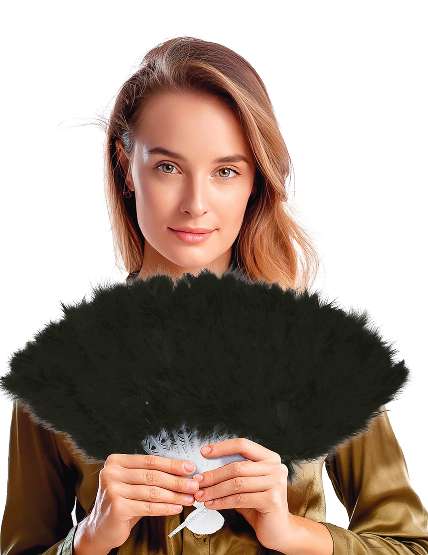 Černý peříček 25 cm