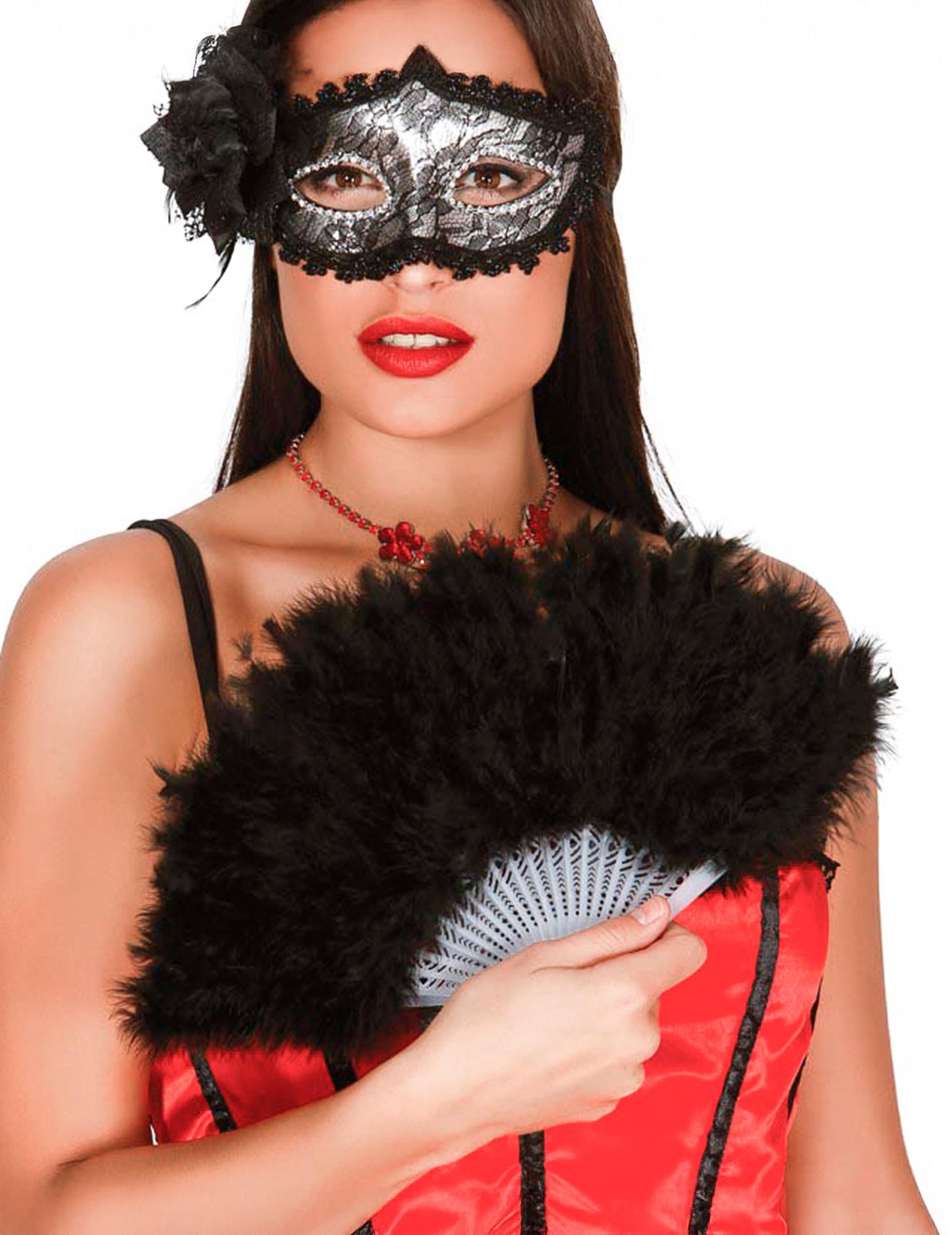 Černý peříček 25 cm