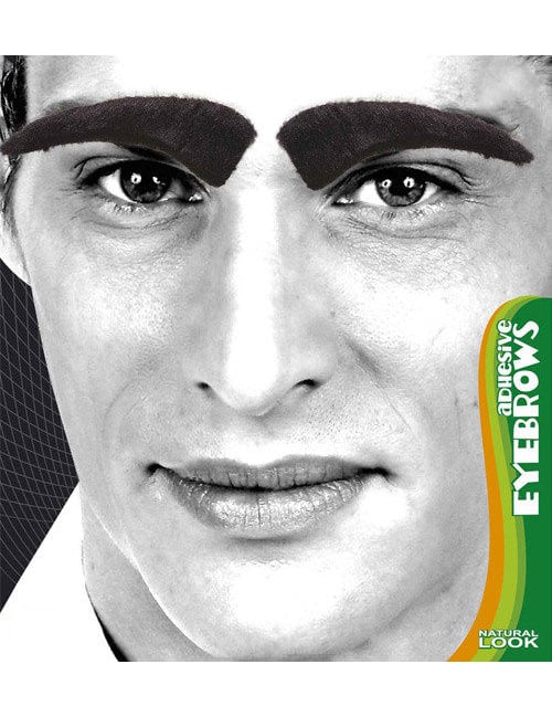 Faux sourcils pour homme noir adhésifs