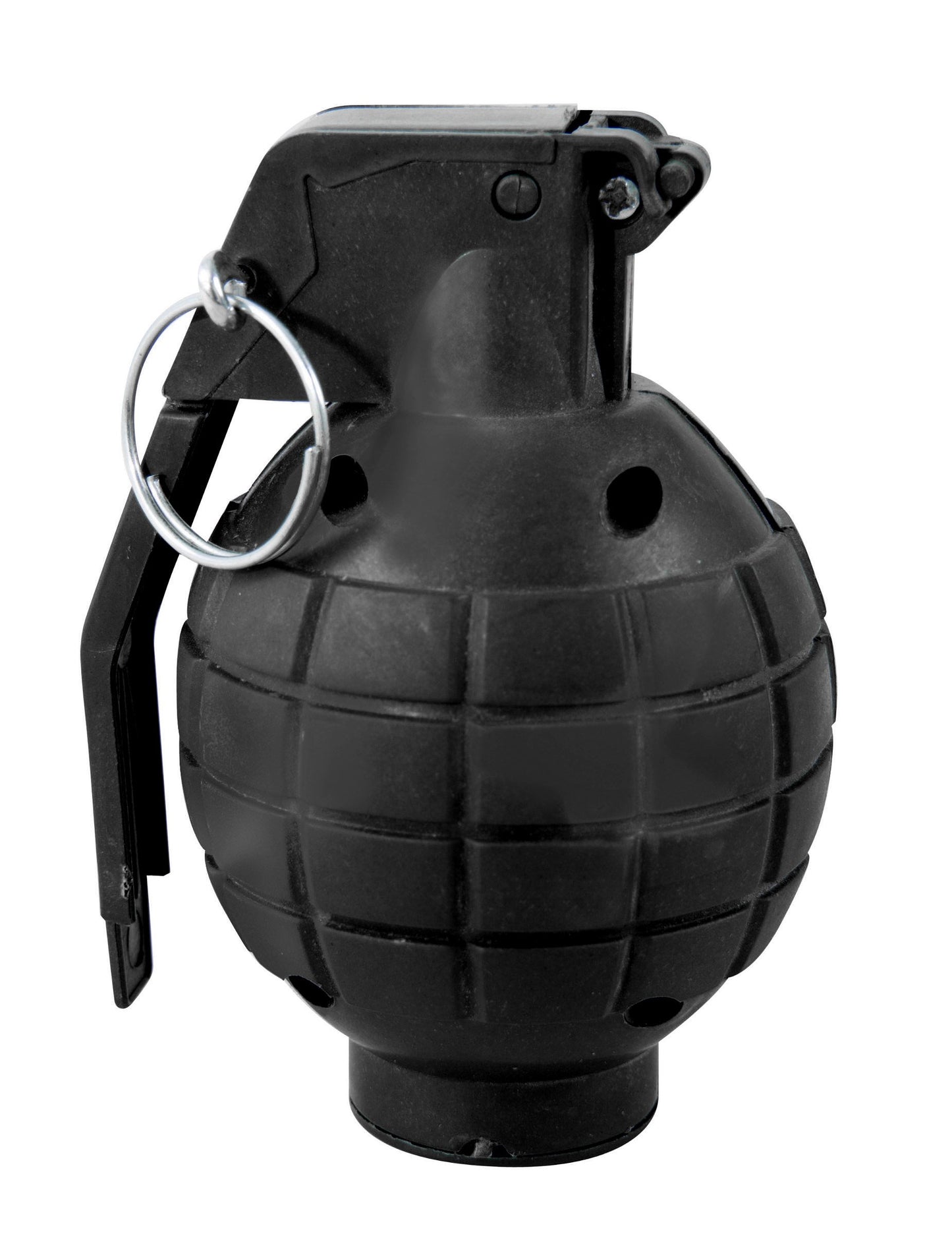Vue de profil de la fausse grenade sonore militaire pour déguisement