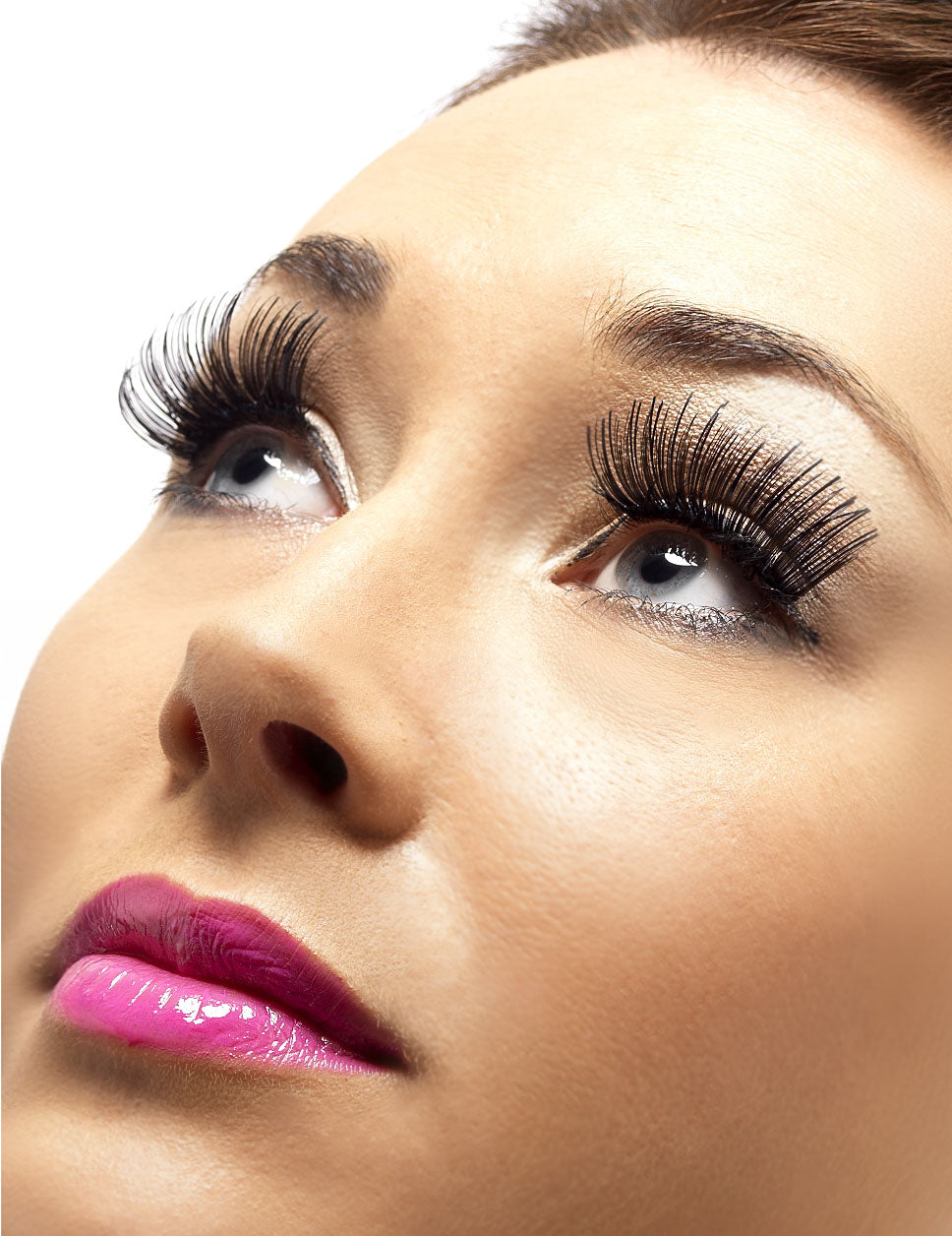 Krátké černé umělé řasy pro dospělé