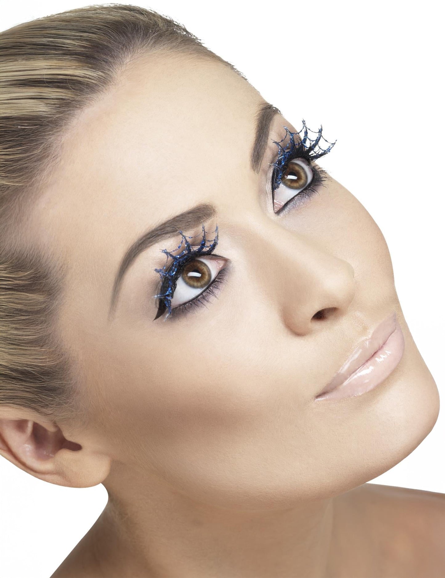 Dlouhé umělé řasy modrá pavučina pro dospělé