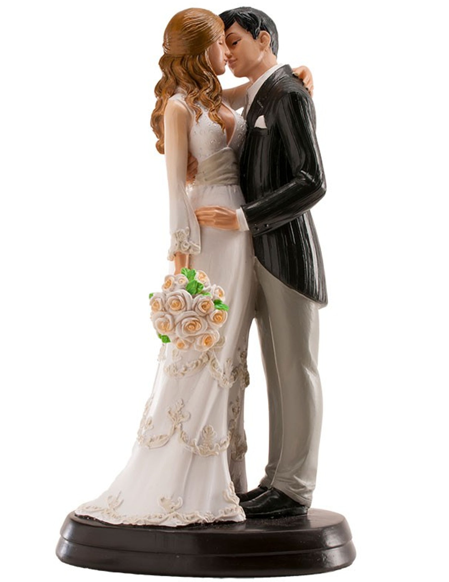 Figurka líbající se nevěsty a ženicha 18 cm
