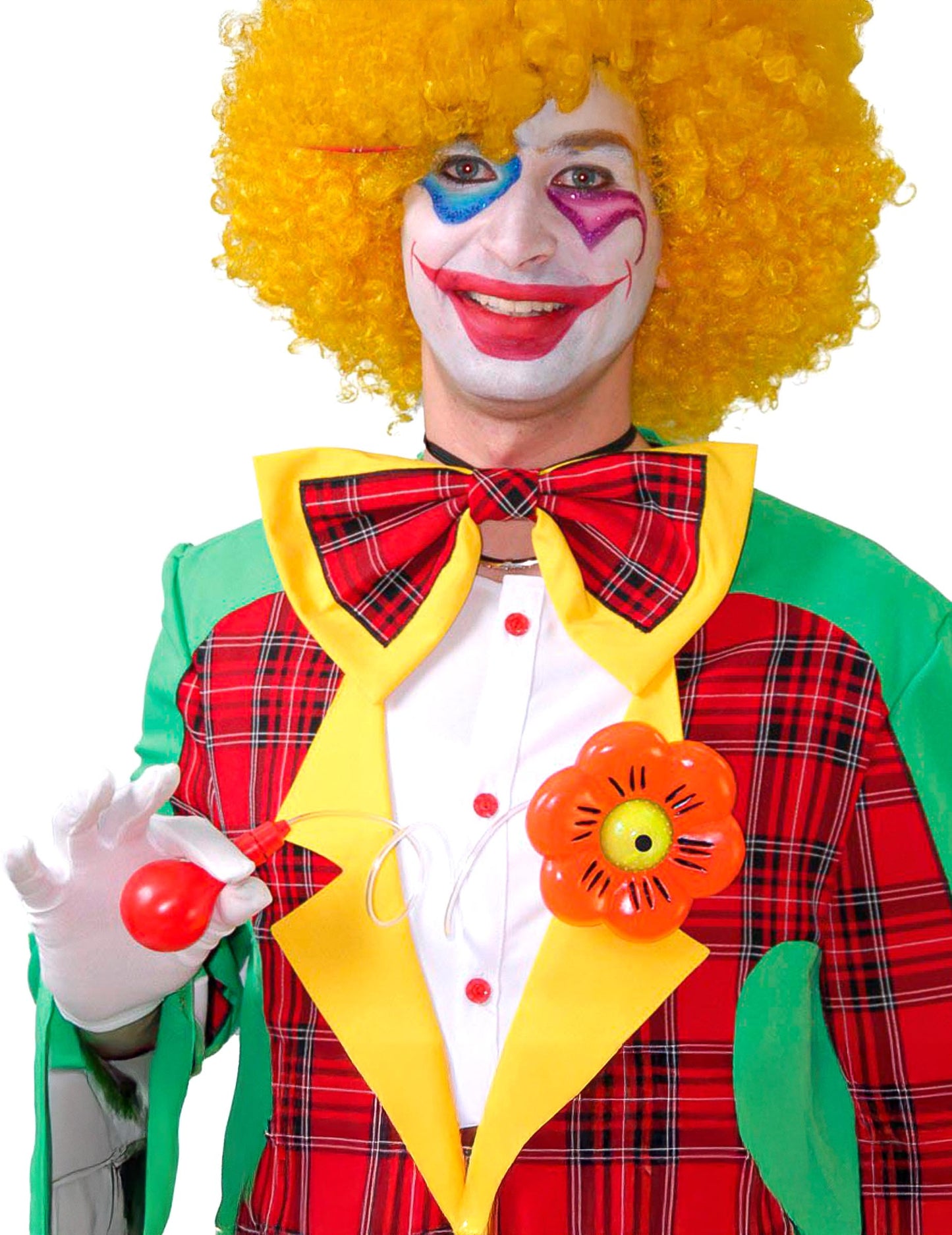 Situace s květinou s vodními střiky pro klauna