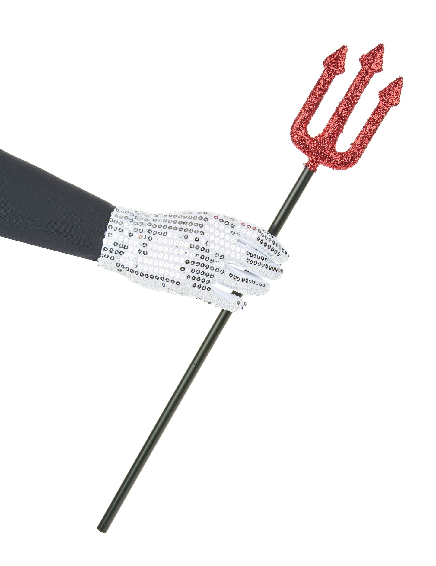 Halloweenská plastová lesklá ďábelská vidlička