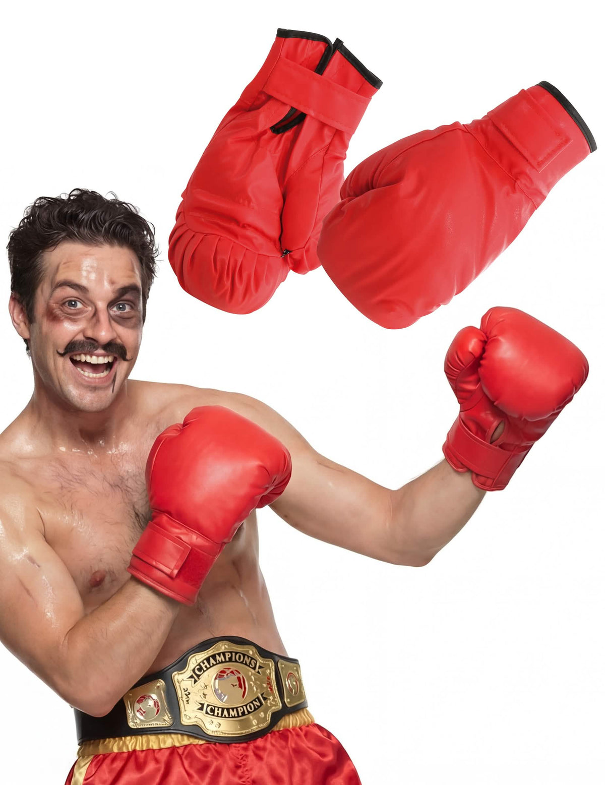 červené boxerské rukavice pro dospělého