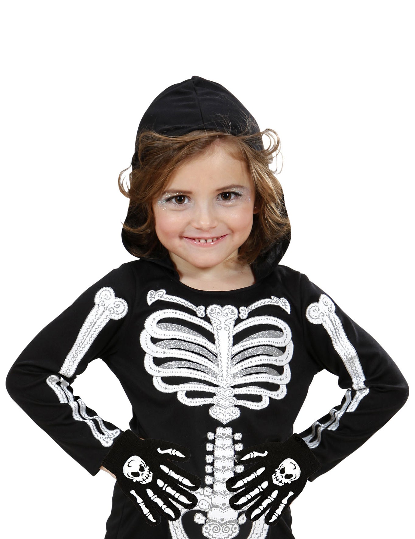 Dětské rukavice z kostí a lebek