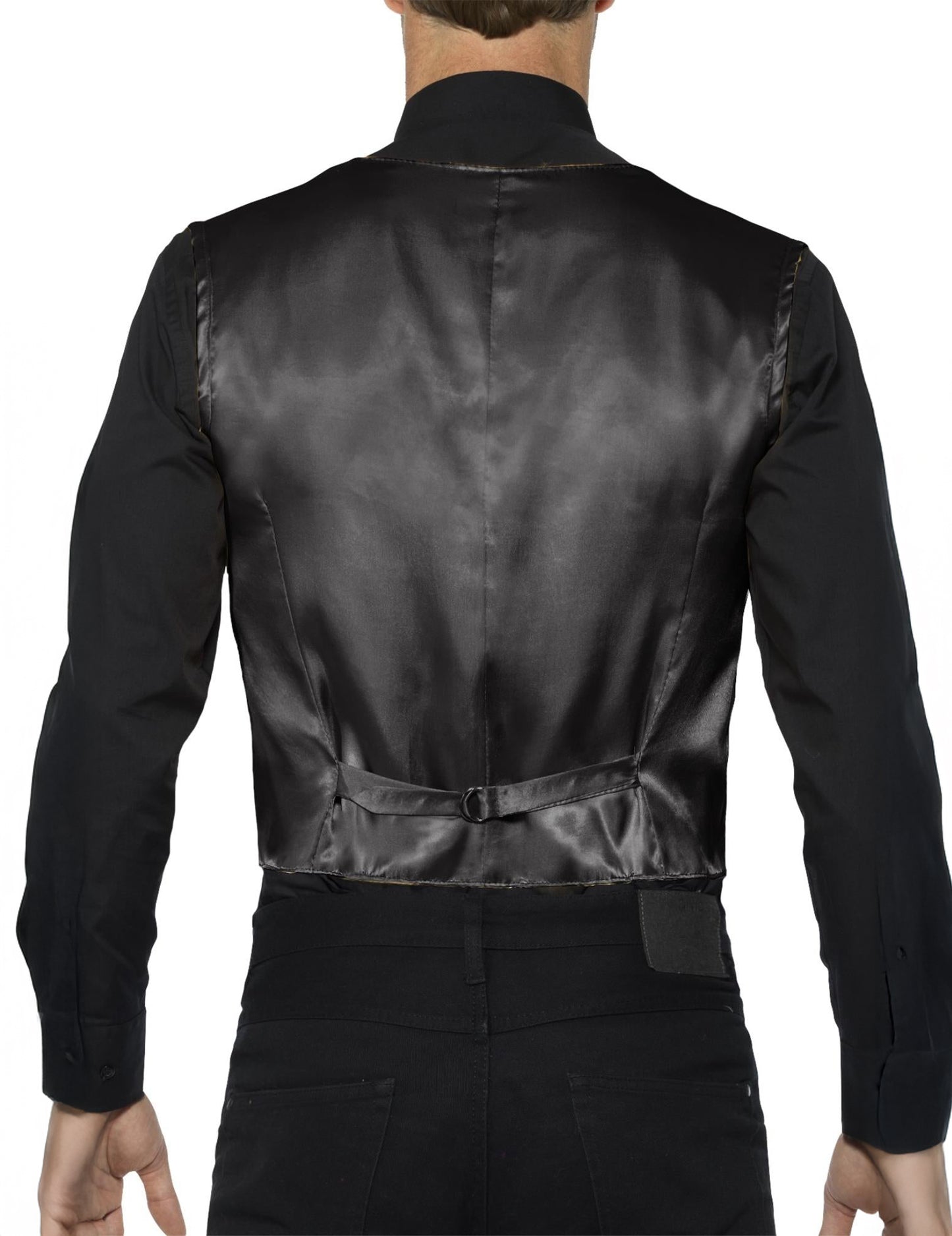 Dospělá černá flitrovaná vesta