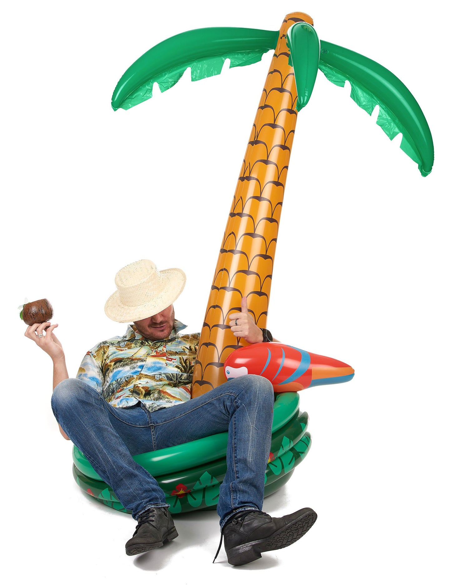 Nafukovací chladicí box s palmou pro dospělé 170 cm