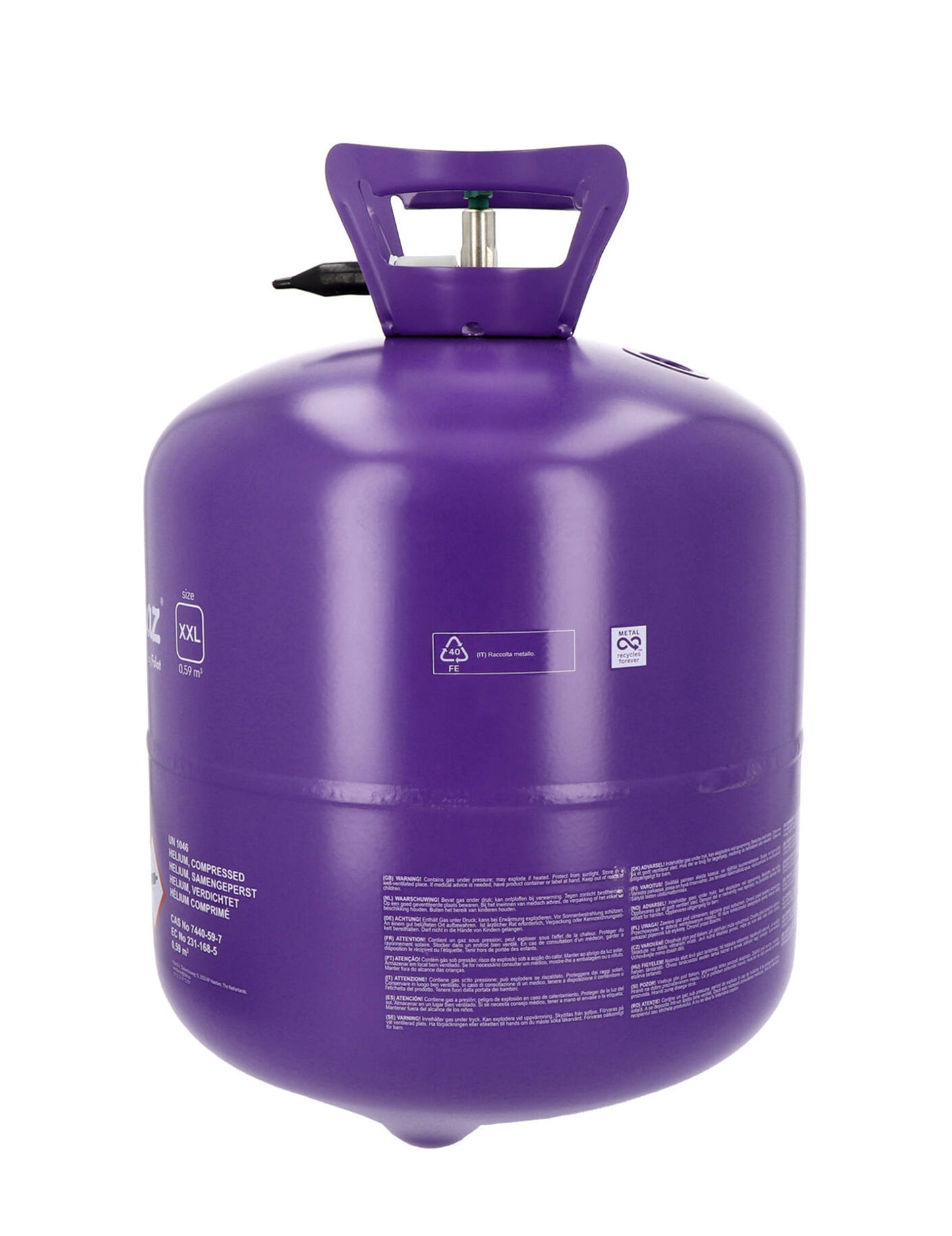 Velká lahev s héliem až pro 85 balónků