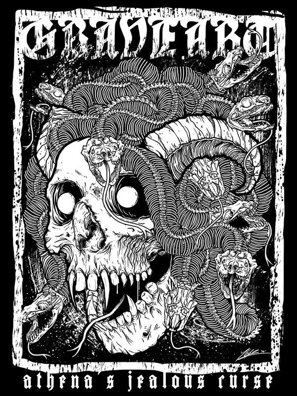 Černý top s potiskem lebky pro ženy