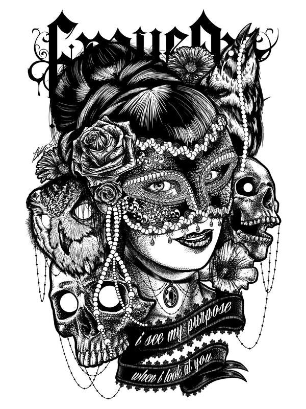 Dámské černobílé tílko