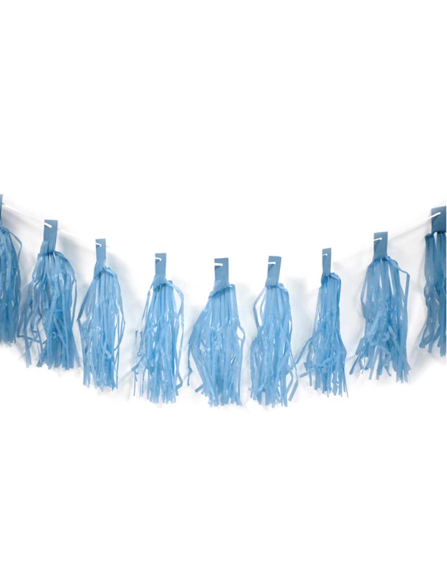 Girlanda z 20 modrých střapců 4 m pro slavnostní dekoraci