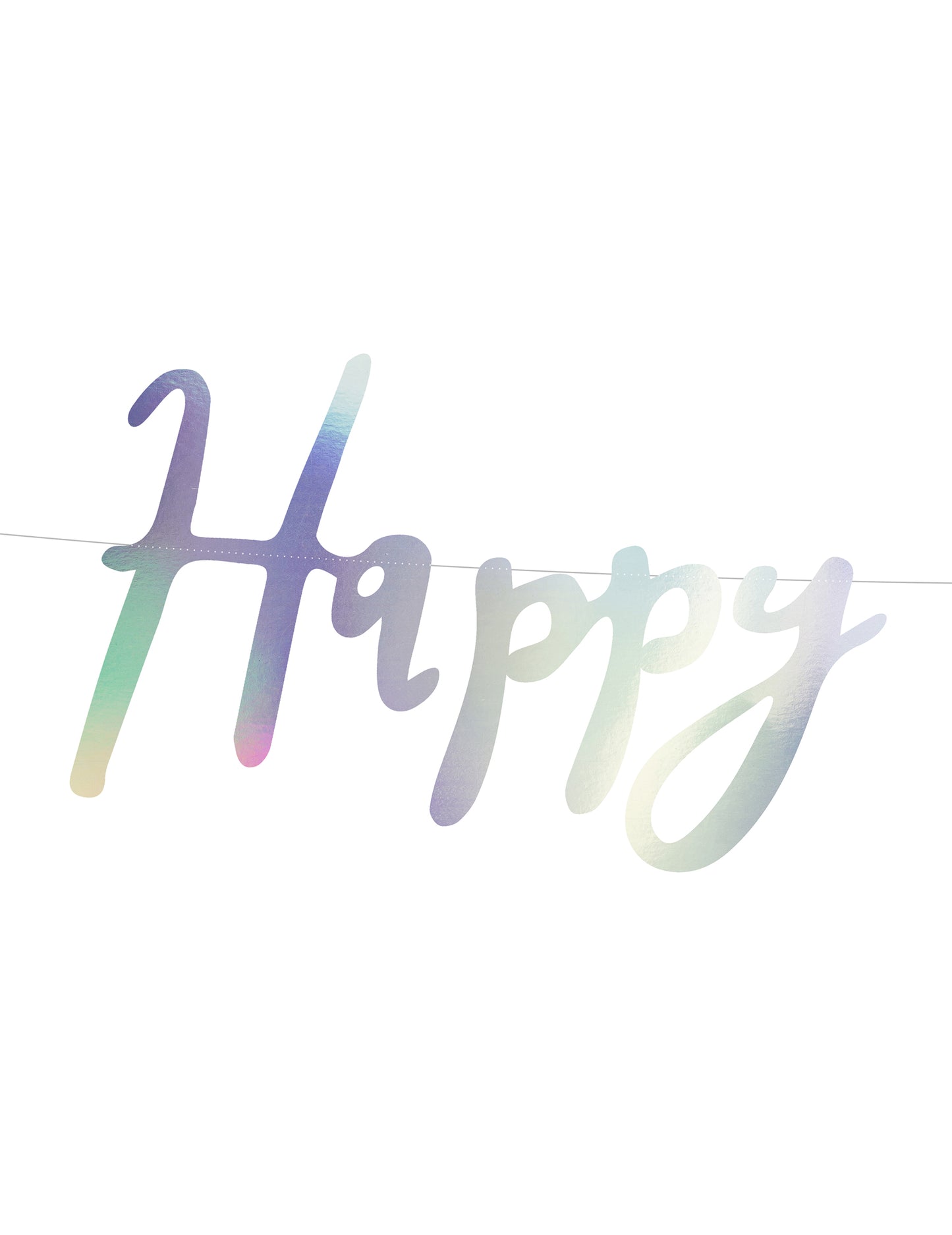 Girlanda z duhového kartonu k narozeninám 16,5 x 62 cm