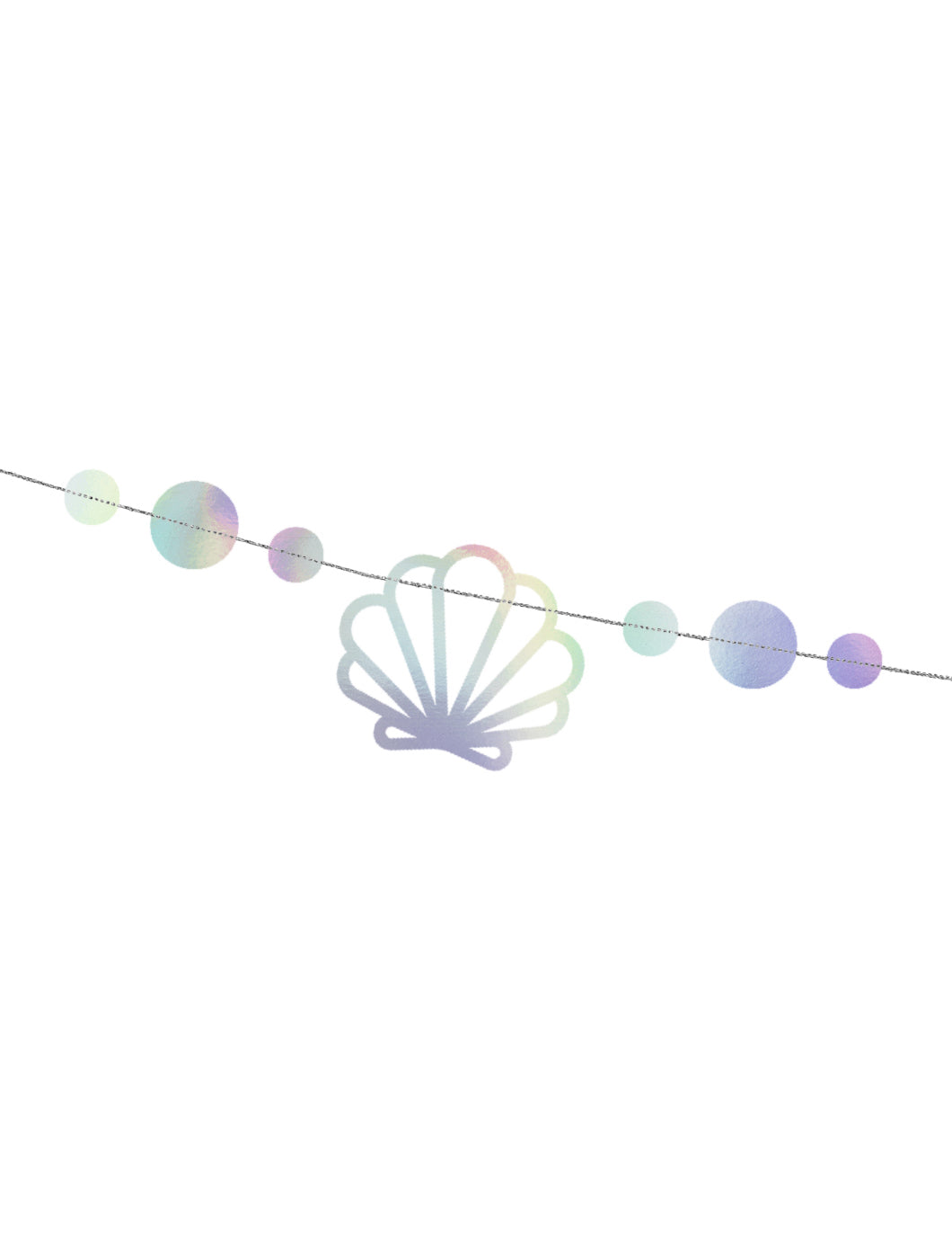 Holografická mořská panna z kartonu 1,65 m