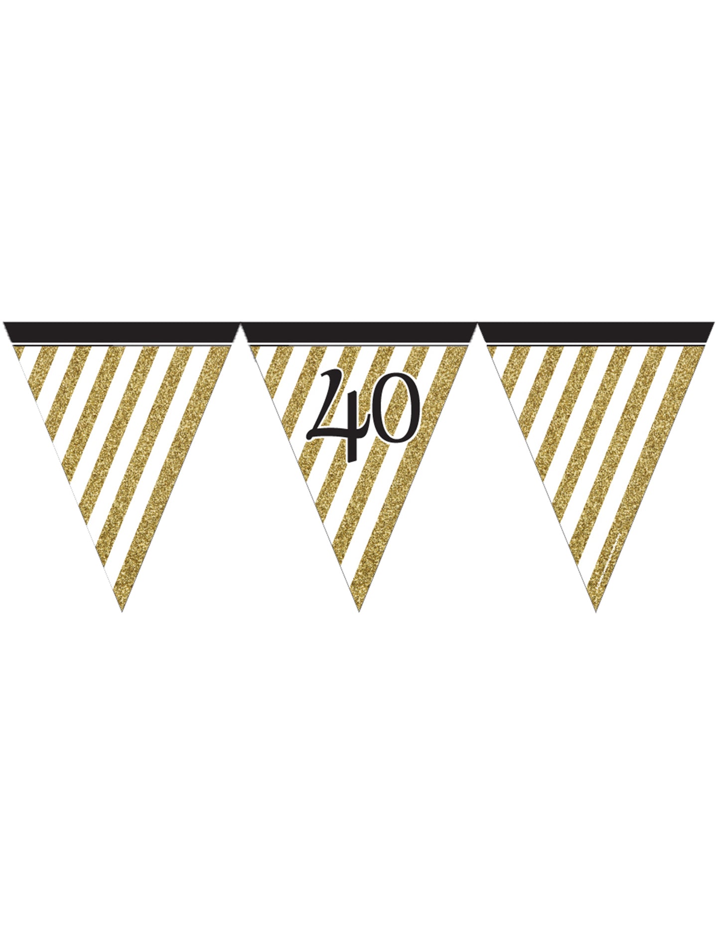 Černo-zlatá vlajka 40 let 3,7 m
