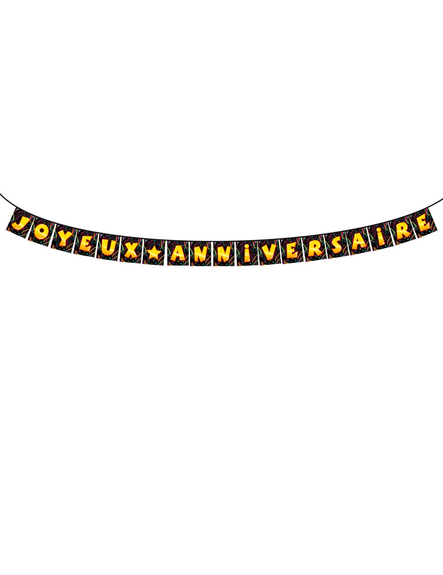 Girlanda k narozeninám s motivem 4m