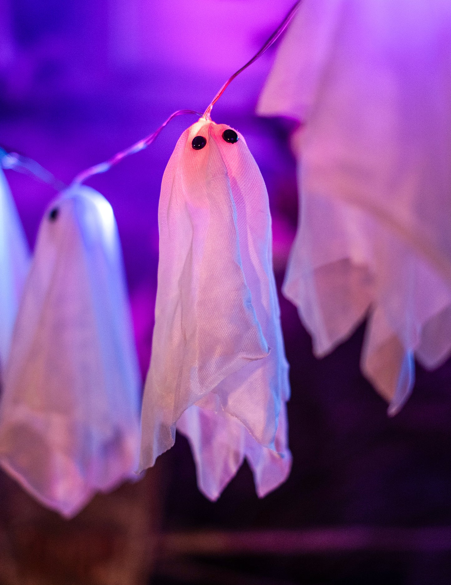 Halloweenský světelný duch Garland 150 cm