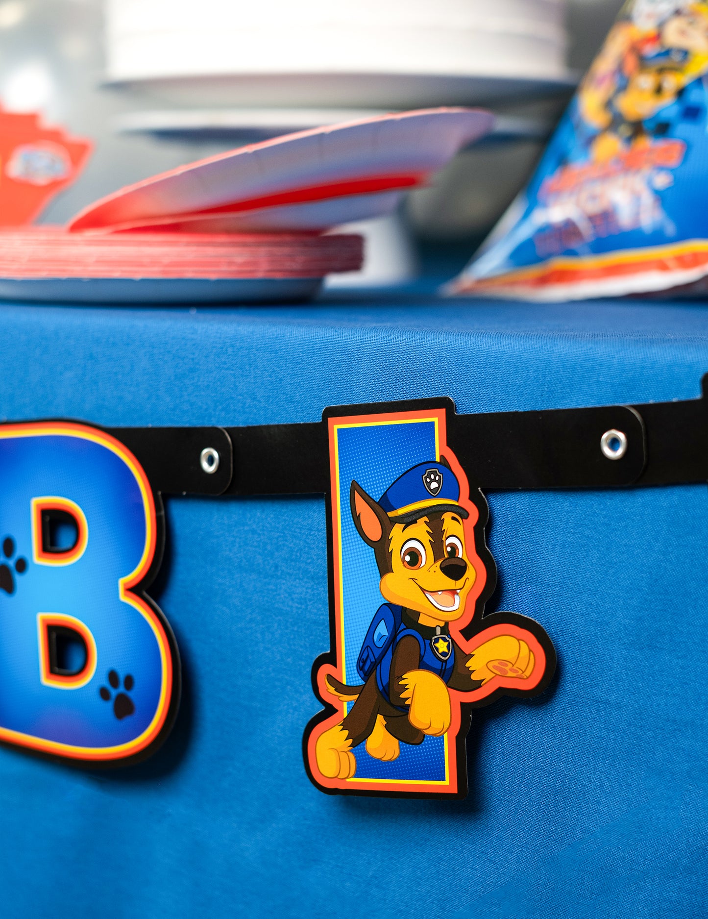 Všechno nejlepší k narozeninám Girlanda Tlapková patrola 15 cm x 2 m