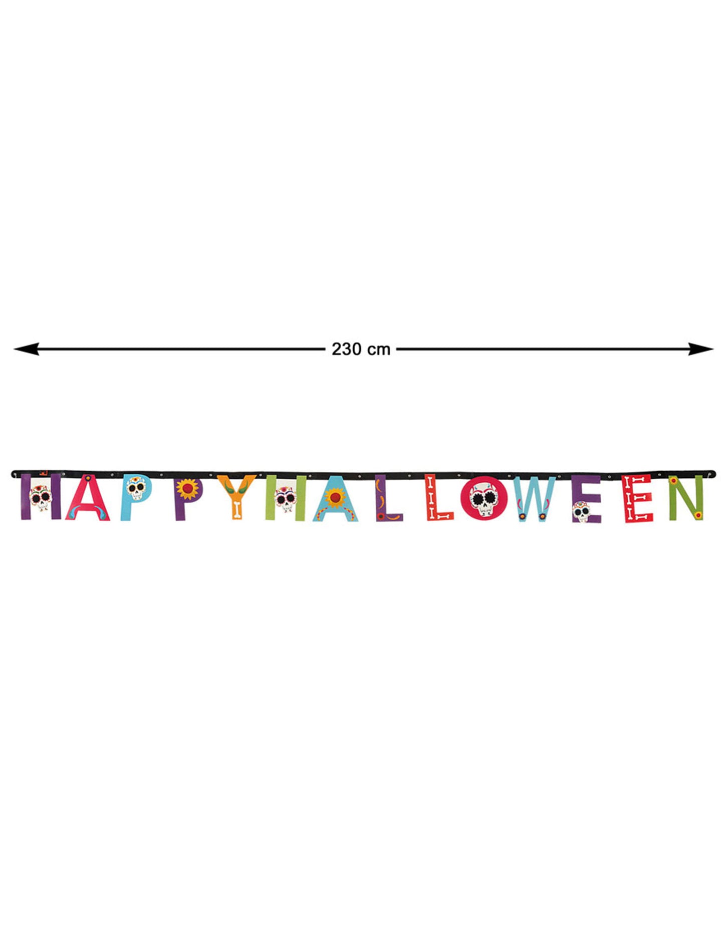 Šťastný Halloween dia de los muertos 230 cm