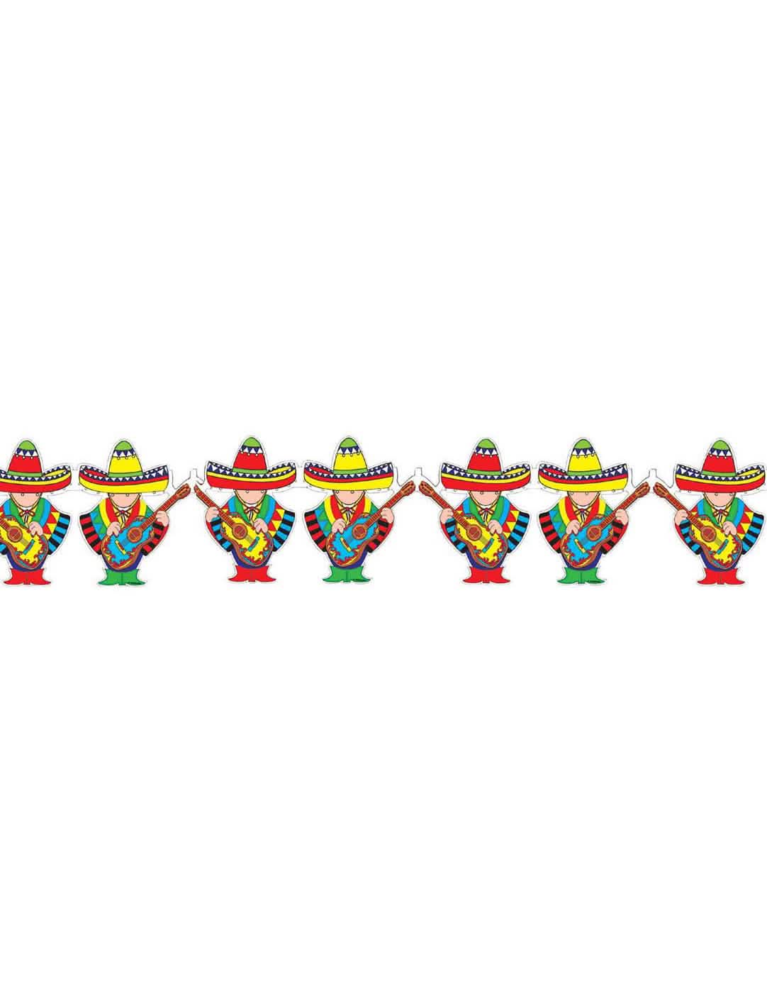 Guirlanda mariachi Mexiko pro party dekoraci vícebarevné