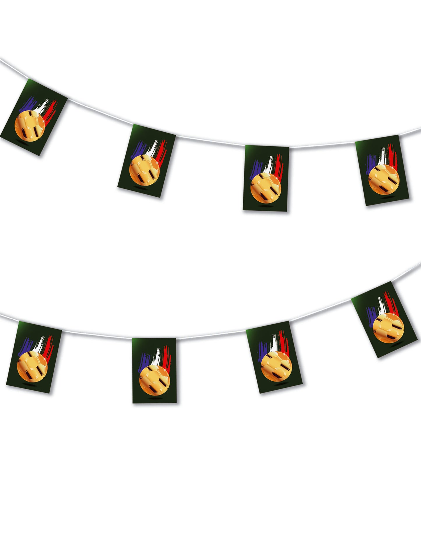 Girlanda z papírových balónků zlaté barvy 4,5 m