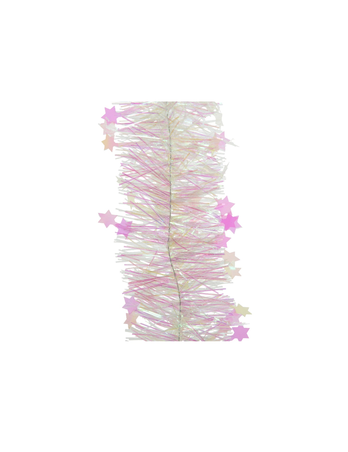 Duhová vánoční girlanda s hvězdami 270 cm