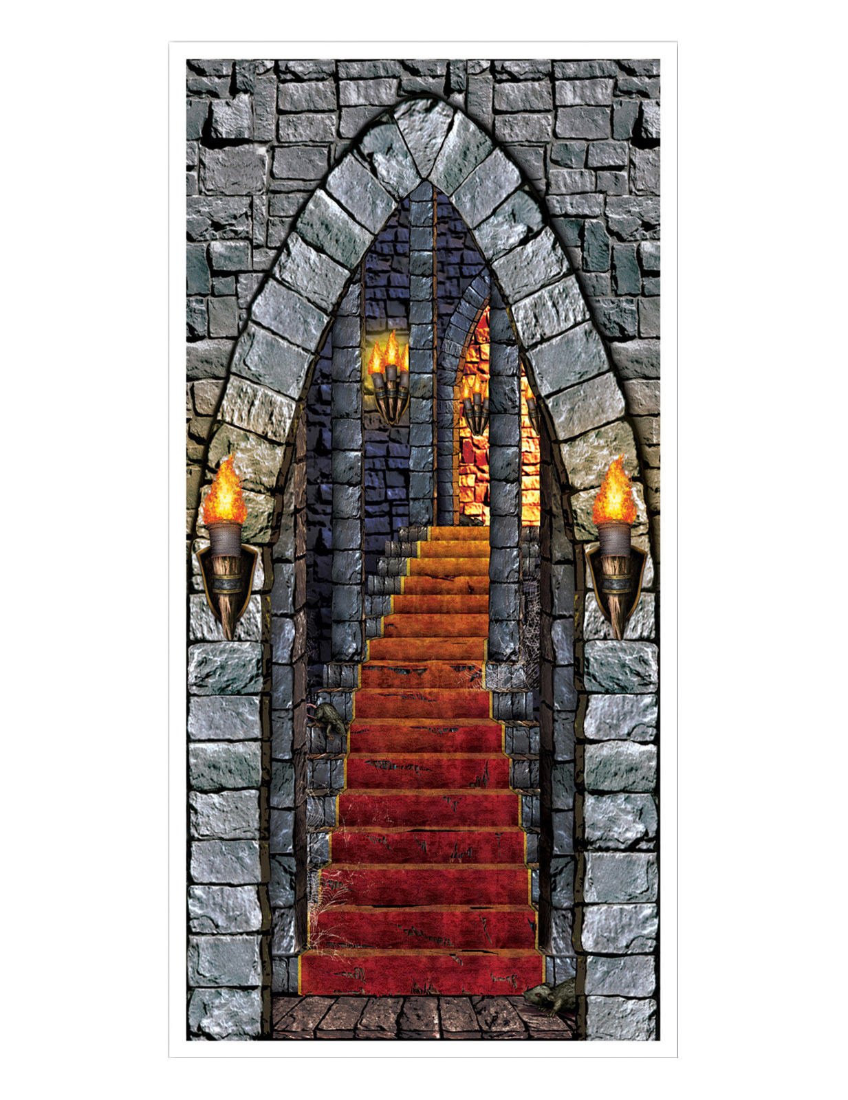 Dekorace dveří hradu 76 x 152 cm