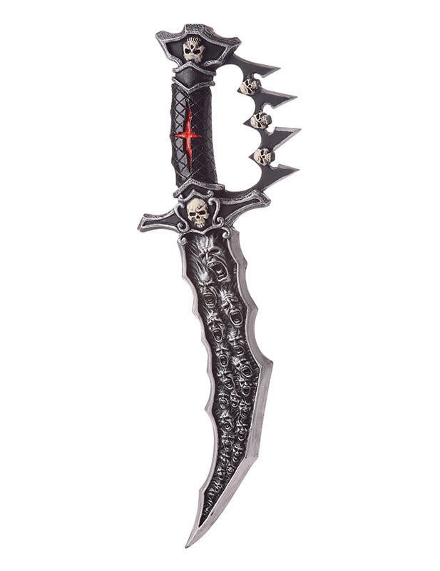 Prokletá dýka pro dospělé v černé a stříbrné barvě