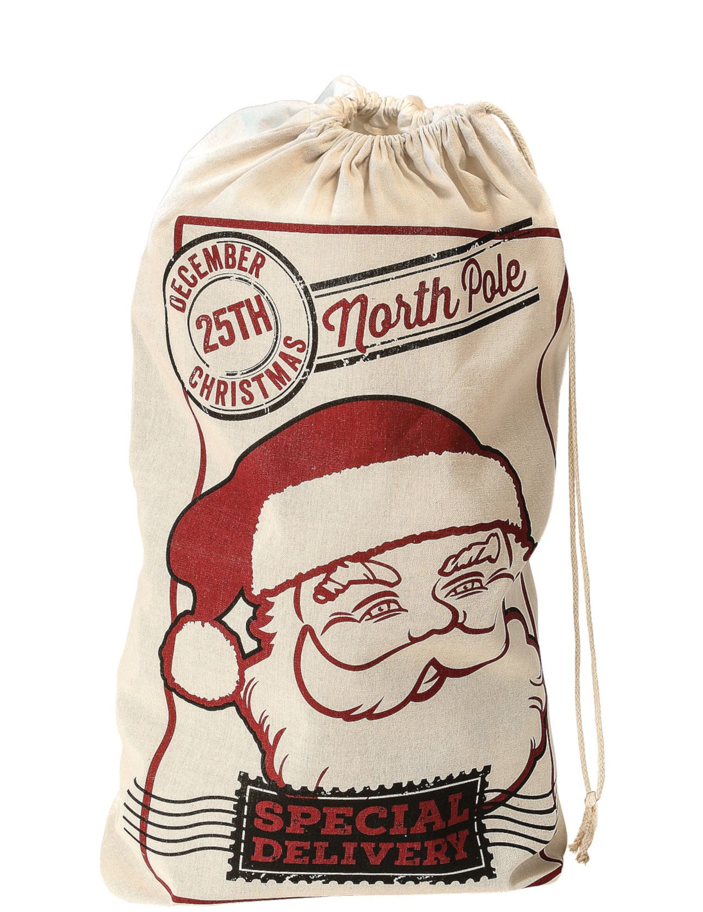 Jutová vánoční kapuce 50 x 80 cm