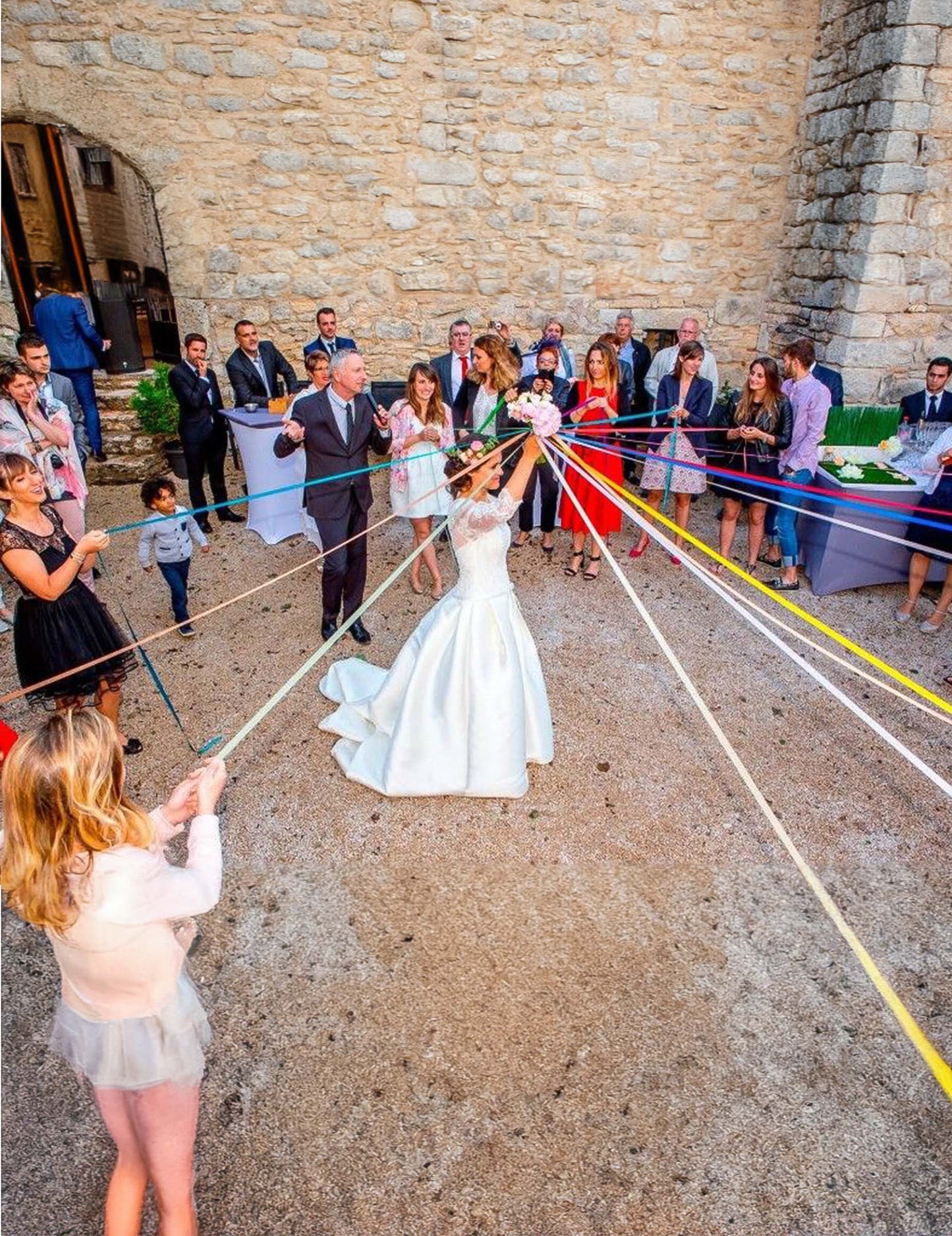 Bandspiel für Hochzeit, 15 bunte Bänder