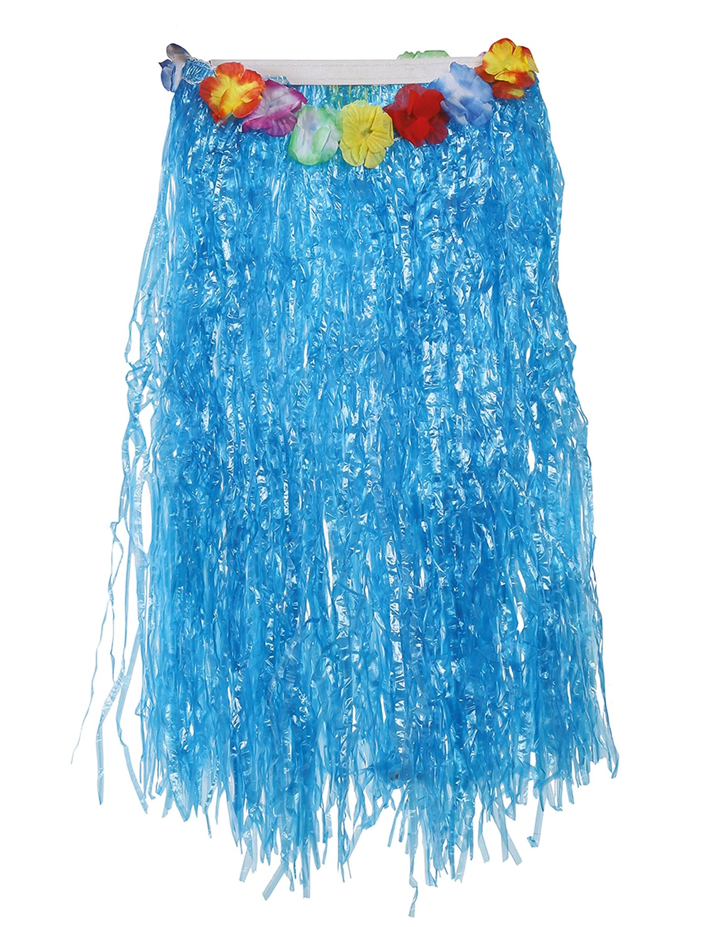 Dlouhá modrá havajská sukně pro dospělé