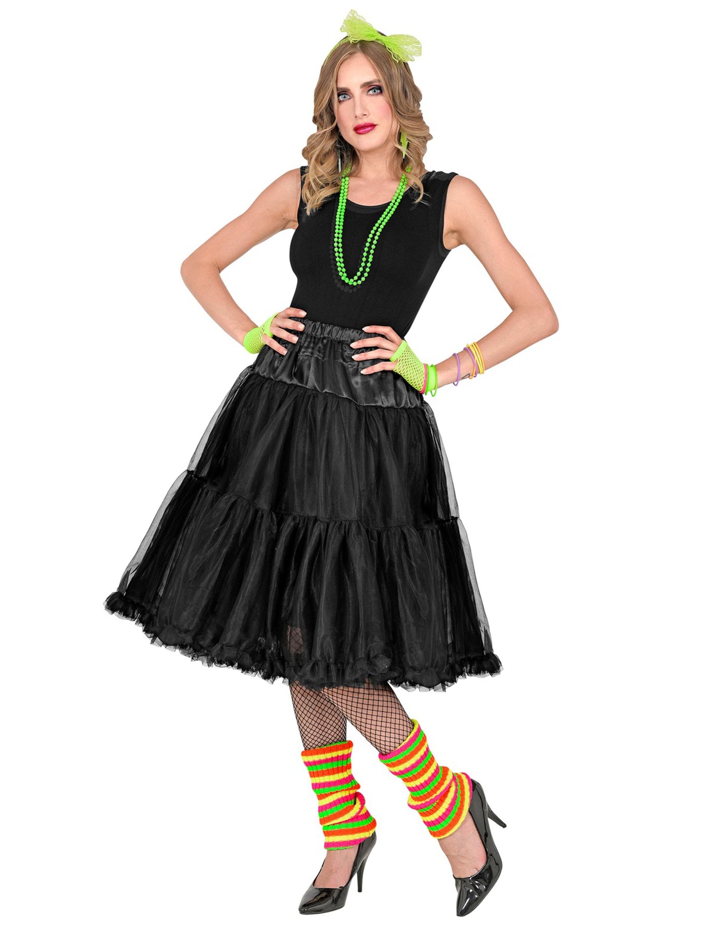 Černá tylová spodnička 65 cm