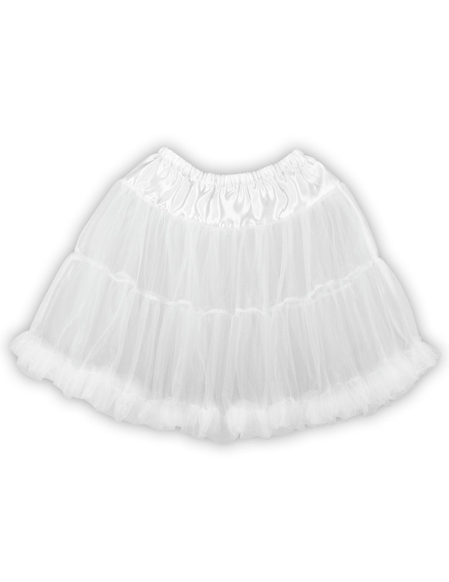 Dámská bílá spodnička střední délky