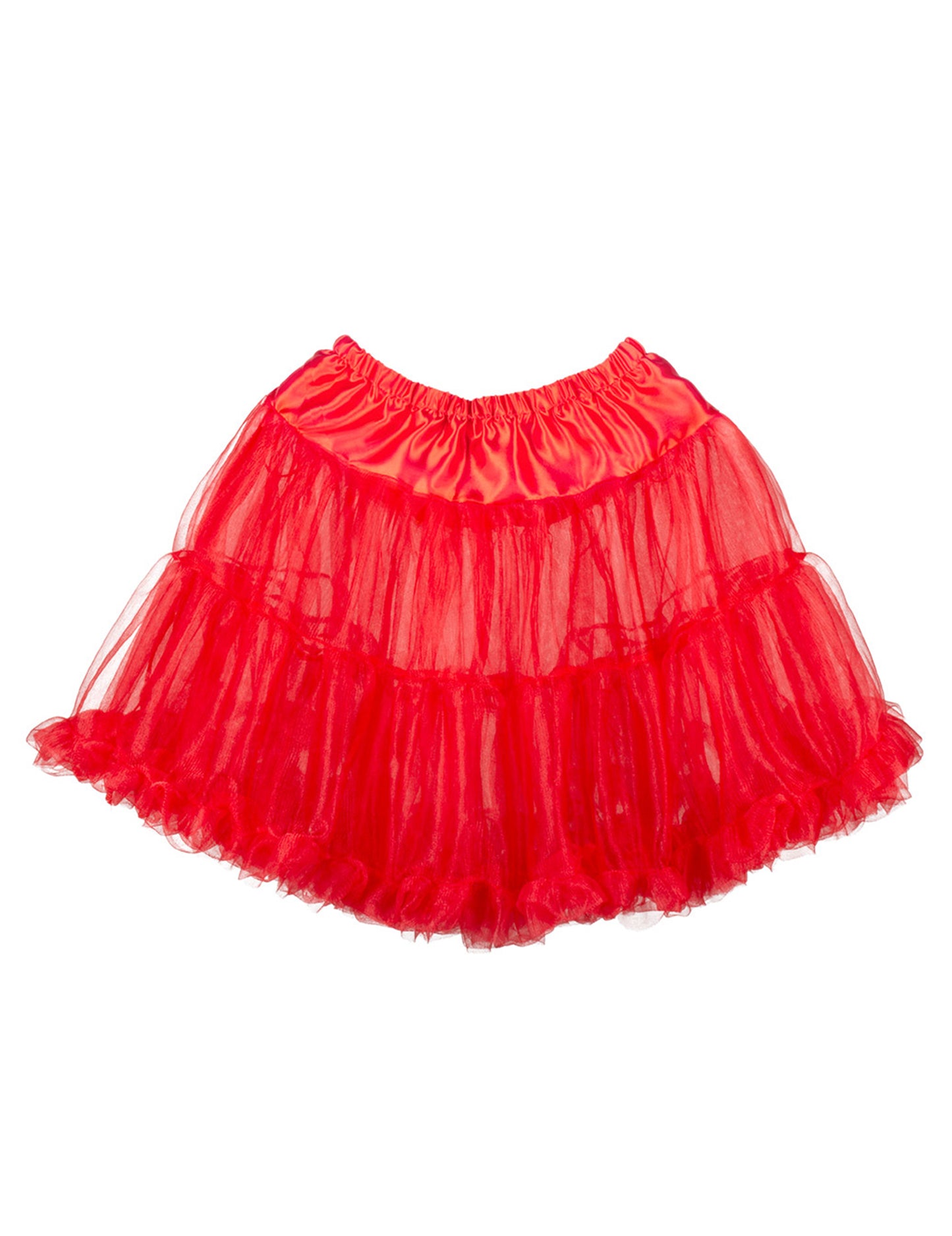 Dámská červená spodnička střední délky