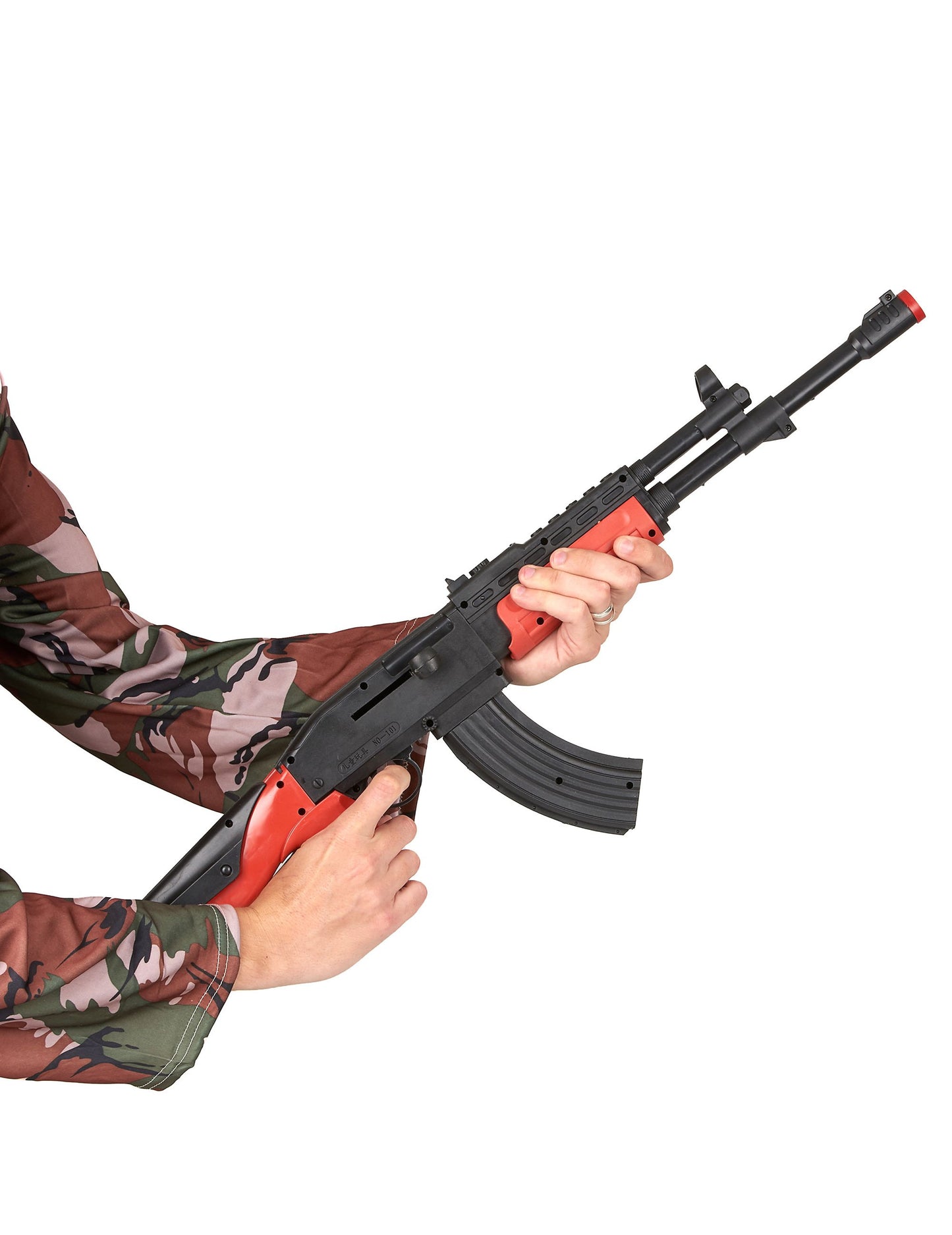 Dospělý plastový voják Kalašnikov