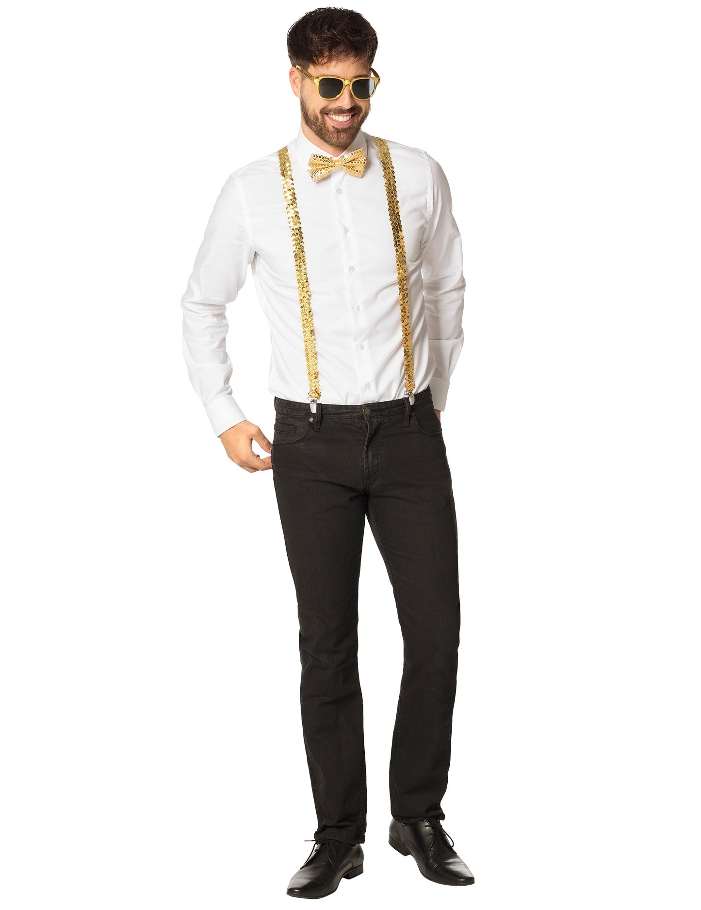 Sada doplňků pro dospělé se zlatými flitry