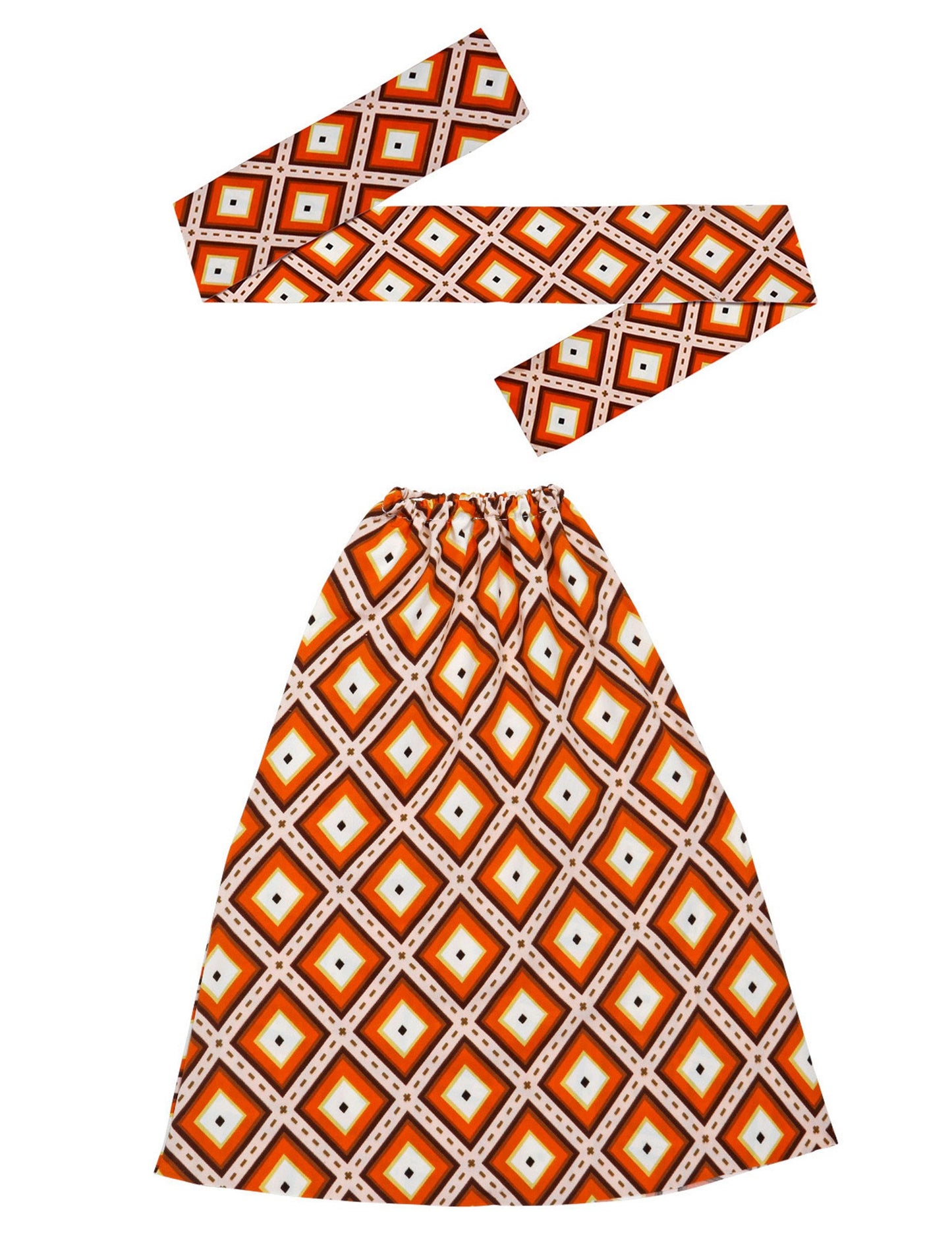 Sada čelenky a návleků na nohy s diamanty 70. let