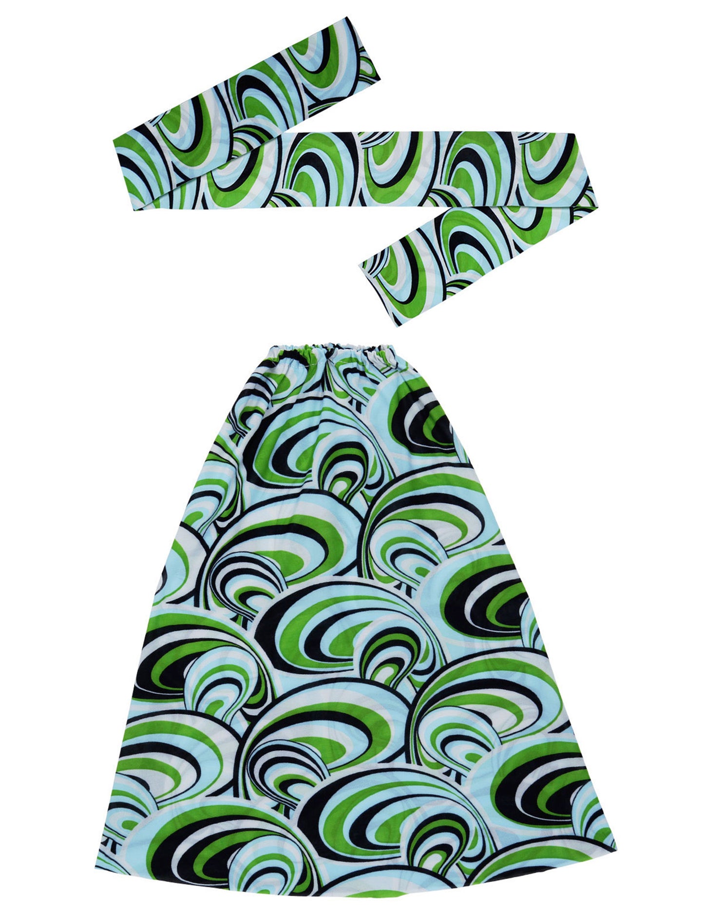 Sada čelenky a návleků na nohy s motivem 70. let