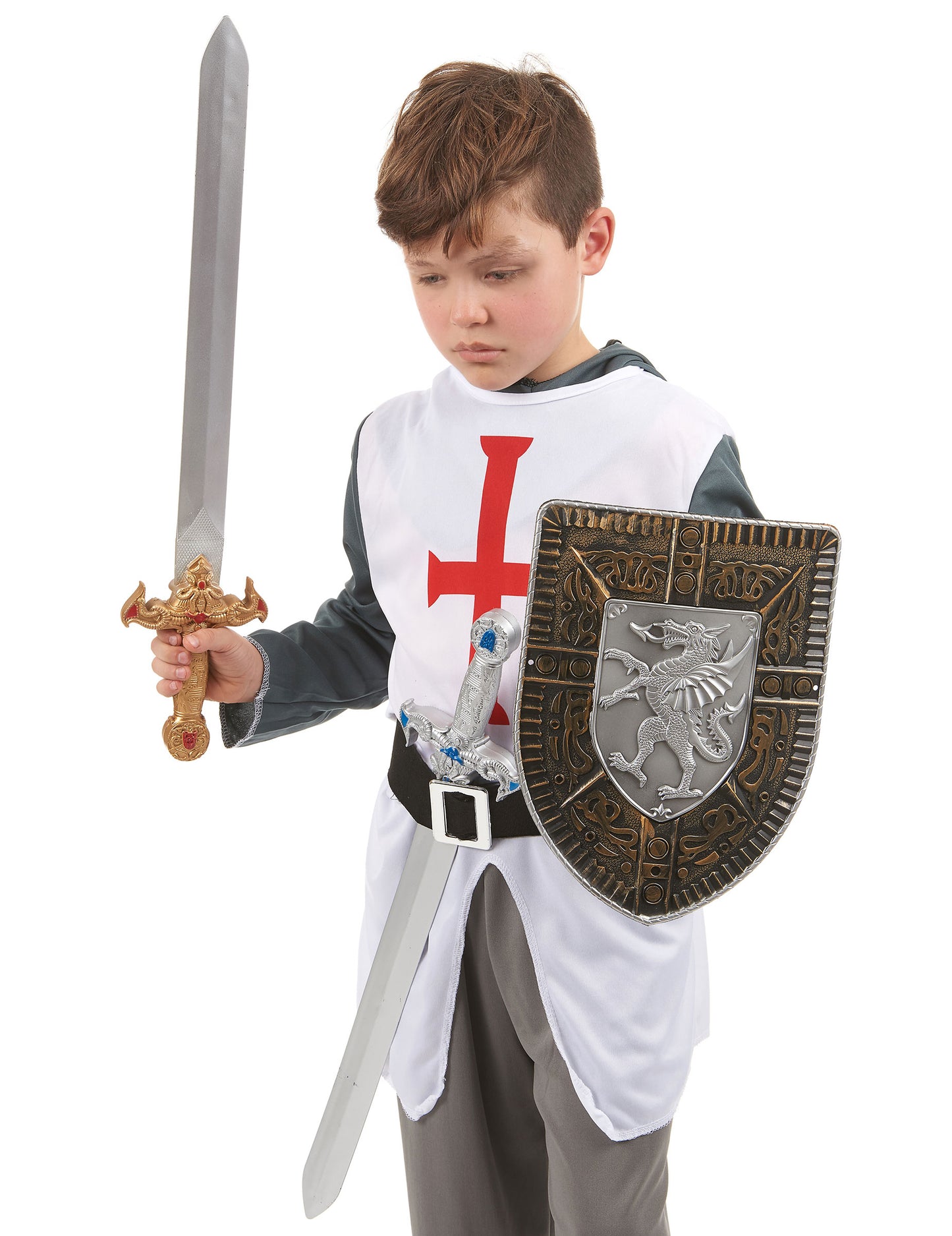 Dětská sada plastového štítu a 2 mečů