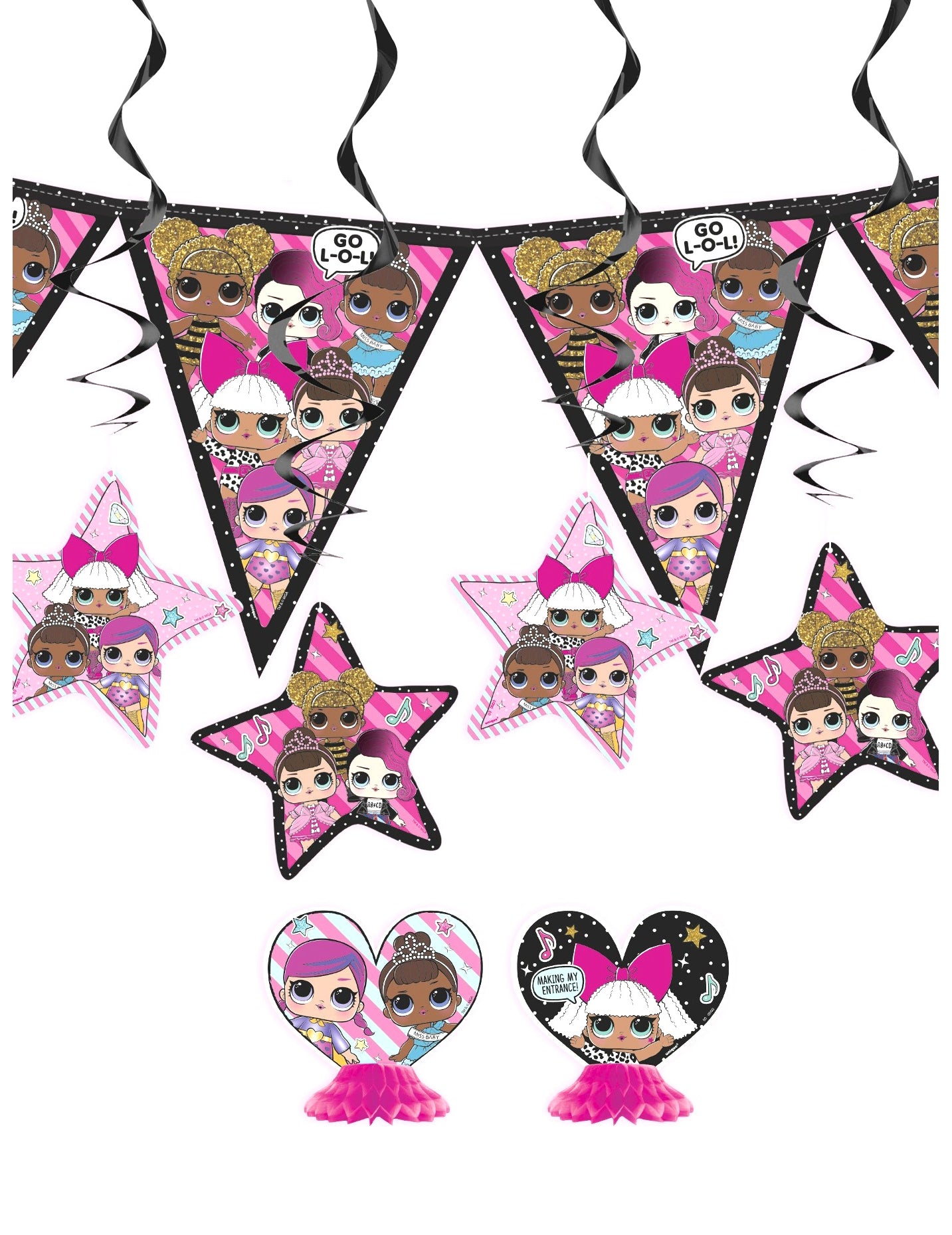 Dekorační sada na narozeniny LOL Surprise™ 7 kusů