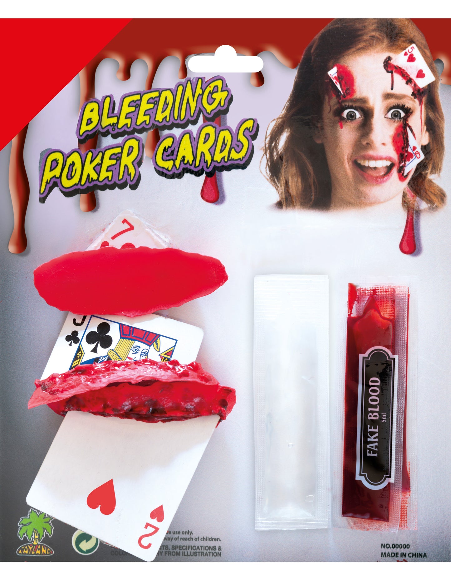 Sada na líčení s krvavou kartou