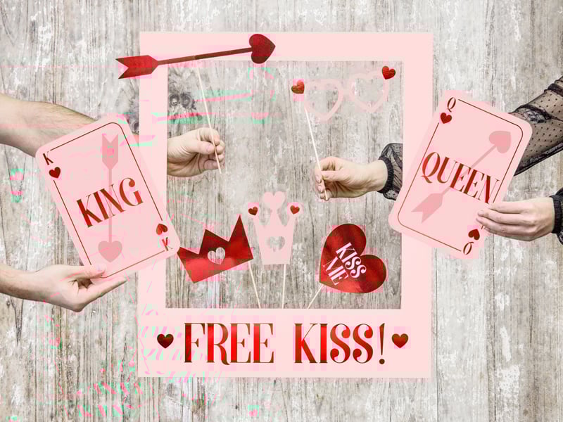 Sada pro fotobudku Láska je ve vzduchu, 7 doplňků